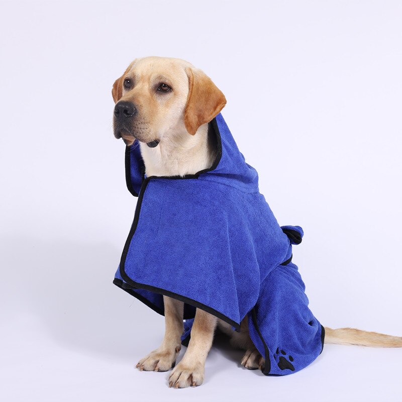 Albornoz absorbente de secado rápido para perro, toalla supercálida para perros pequeños, medianos y grandes, de microfibra, para mascotas, XS-XL