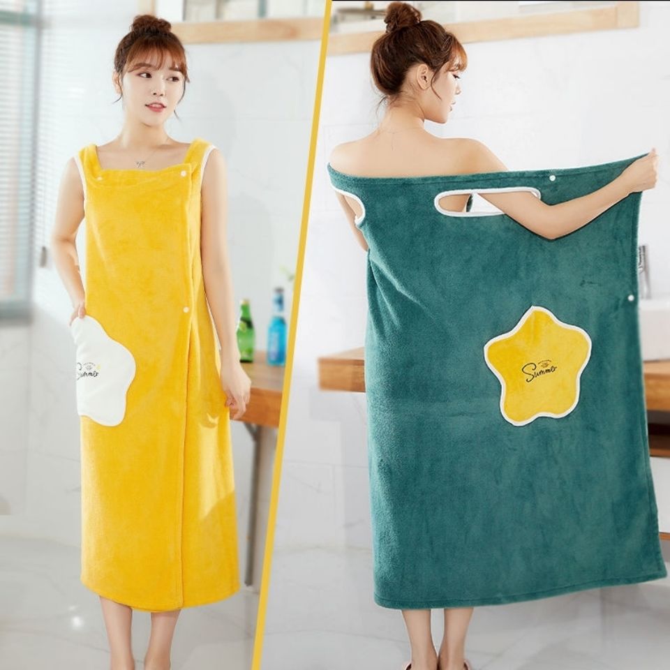 Shower Female Soft Bath Bath And Sauna Towels Bathroom Wearable Microfiber Bathrobe Woman Towel For Adults For Home Textiles