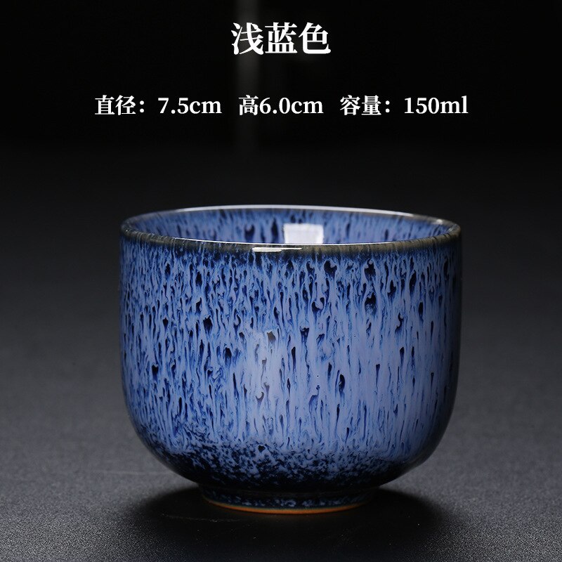 1Pcs/3Pcs Japanse Stijl Keramische Kopje Koffie Porselein Persoonlijke Enkele Aardewerk Thee Cups Drinkware Wijn Mok Water mokken: 150ml-3pcs / C