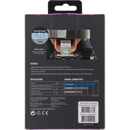 CoolerMaster MasterGel Hersteller Nano Partikel Thermische Einfügen R2 (MGZ-NDSG-N15M-R2)