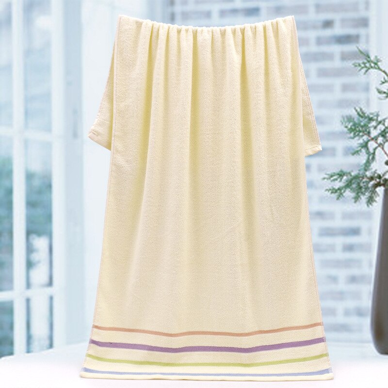 Pet Bath Towel - 100% Cotton - Extra Large - Highly Absorbent - For Dogs & Cats: Light Yellow