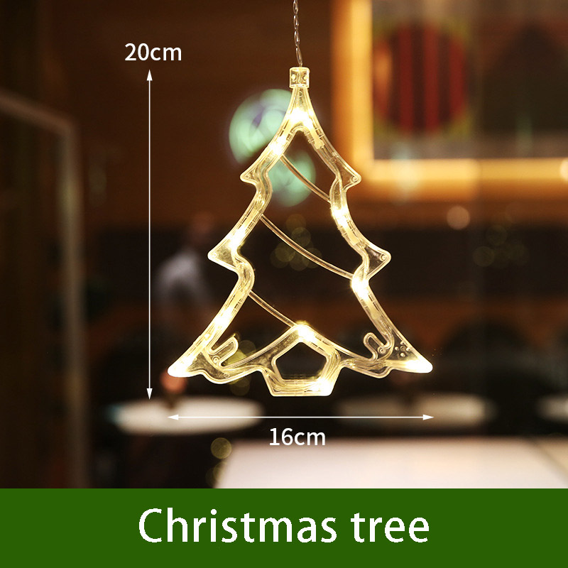 Weihnachtsdekoration LED-Lichterkette für Zuhause, Hochzeit, Schaufenster, Girlande, Lichter Ich bin Freien, Weihnachtsmann, Schneemann, stanzfrei: Olive