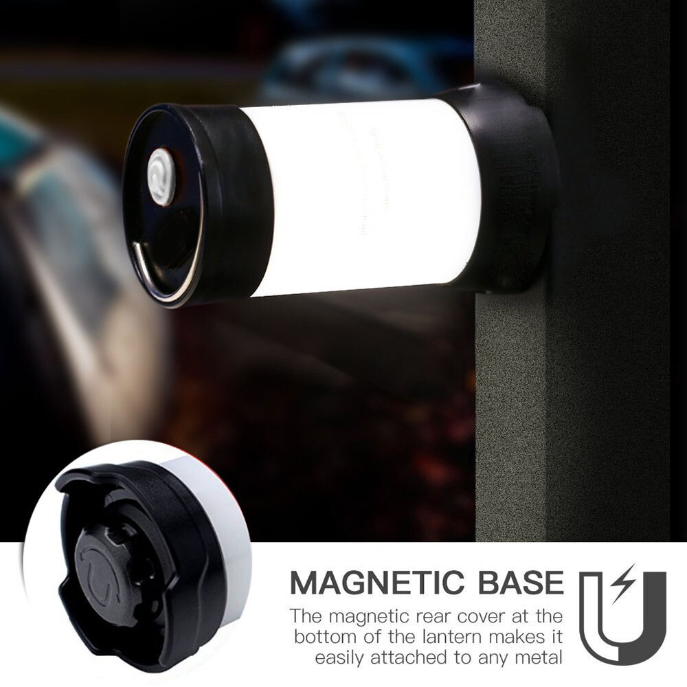 USB rechargeable Camping Light 350LM Portable Lantern Tent Lamp Waterproof Outdoor Flashlight No include battery