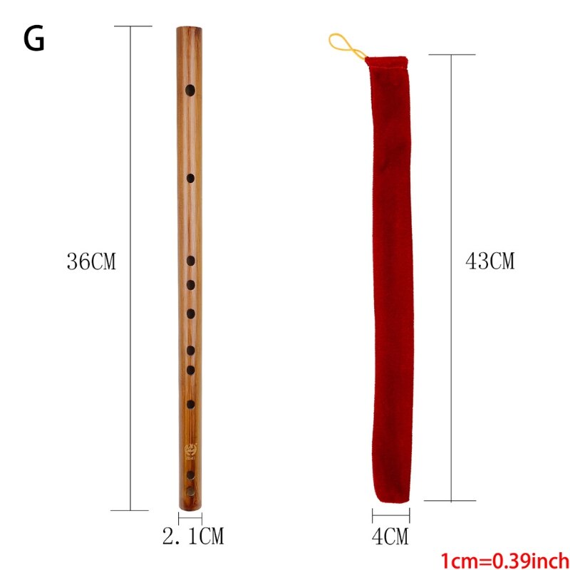 Bamboe Fluit Professionele Houtblazers Fluiten Muziekinstrumenten C D E F G Sleutel Chinese Dizi Transversale Flauta: G