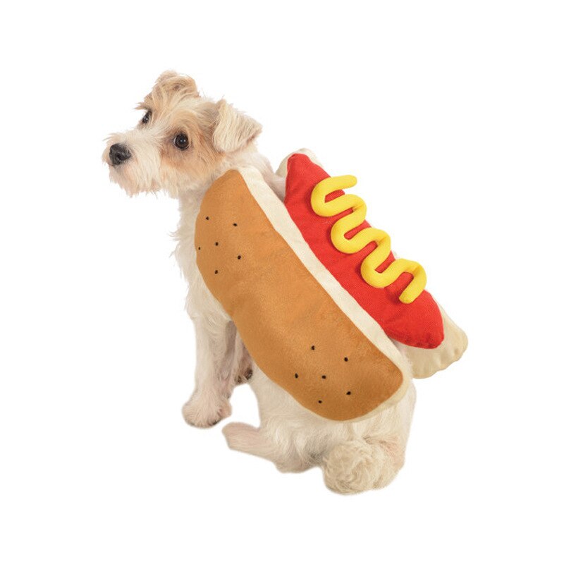 Tyylikäs hotdog -muotoinen lemmikkiasu talvinen lemmikkivaatteiden asu lemmikkitarvikkeille leipävaatteet hauska vaatetus joulu koiran vaatteet