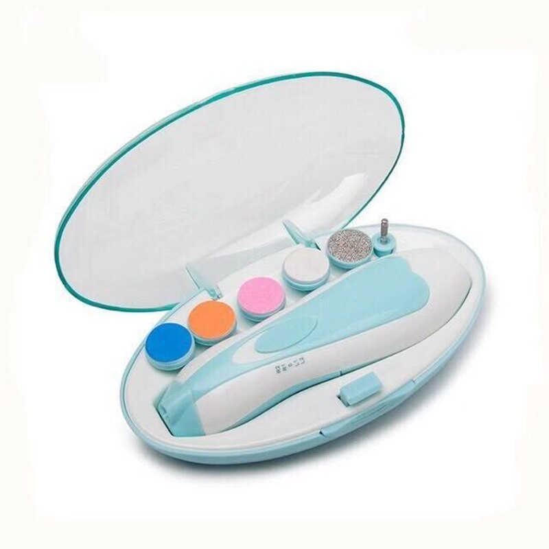 Abay veilige elektrische nagelknipper, nageltrimmer voor baby's, manicure, pedicure, tondeuse, schaar, nagelverzorging voor kinderen en baby's