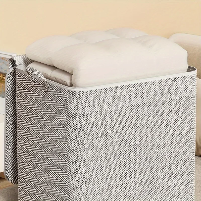 Cajas de almacenamiento estereoscópicas, cajas de almacenamiento para el hogar con ventanas, cajas organizadoras, almacenamiento de armario plegable de gran capacidad de tela