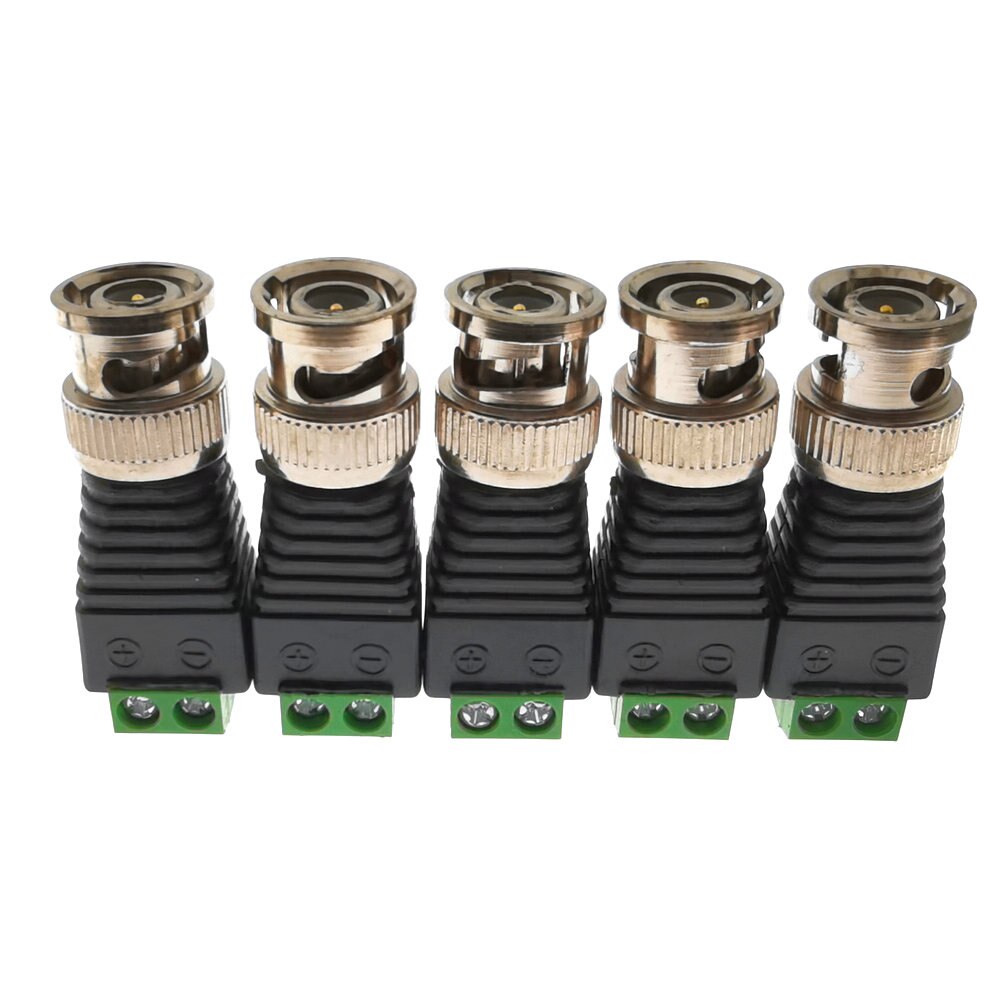 2PCS BNC Male to screw terminal Connectors for AHD Camera CVI Camera TVI Camera CCTV Camera Coaxial/Cat5/Cat6 Cables