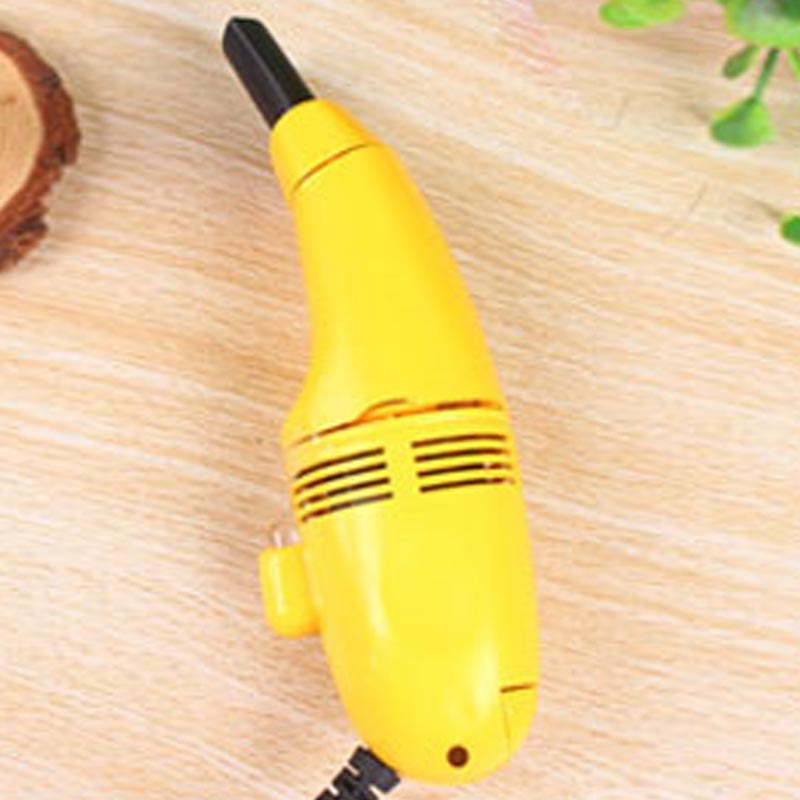 Computer Tastatur Mini USB Staubsauger für PC Laptop Schreibtisch Notizbuch: Gelb