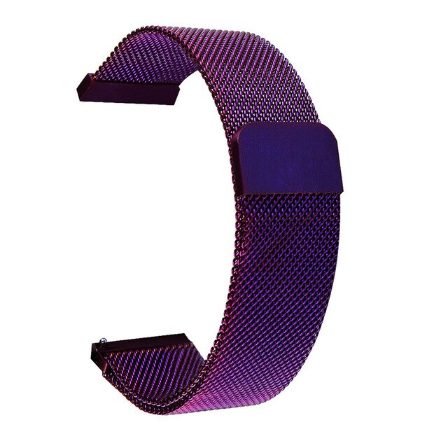 B57 Smartwatch Bracelet Stainless Steel Milanese Loop Watch Band Magnetic Closure Hero Band 3 Wrist Strap Metal Replacement: Milanese Purple