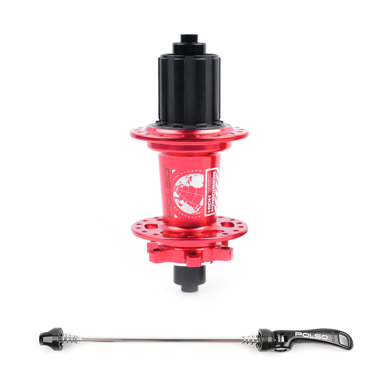 POLSO MTB Hub QR 32H 36H 7 Bearings 120 Clicks 100x15mm 142x12mm Boost 8 9 10 11 12 Speeds Disc Brake Bicycle Hubs: plum