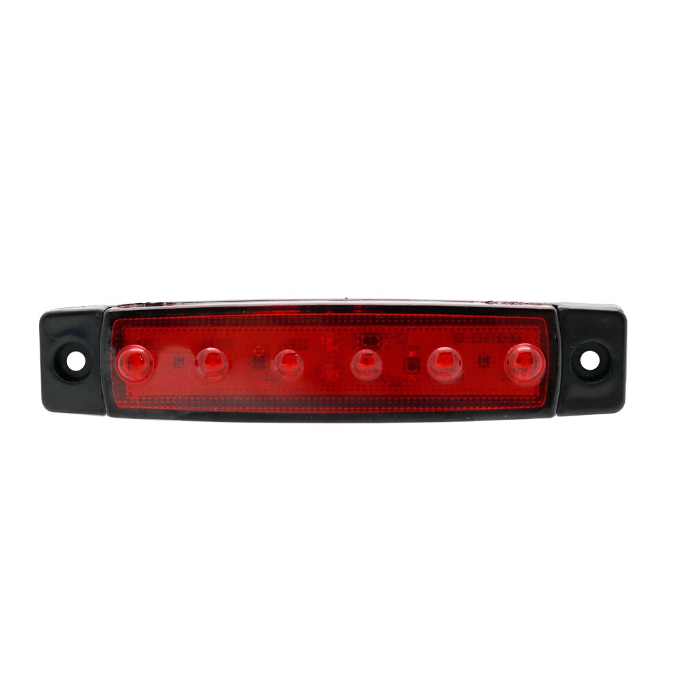 10x Red Car External Lights LED 12V 6LED Auto Car Bus Truck Wagons Side Marker Indicator Trailer Light Rear Side Lamp