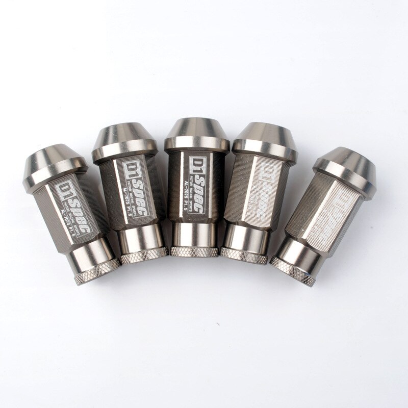 Spec Racing Aluminium legierung Rad Lug Muttern Schraube M12x1.5/1,25 Länge 50mm/40mm für 95% autos 20 teile/los: grey / D1-M12x1.25--50MM