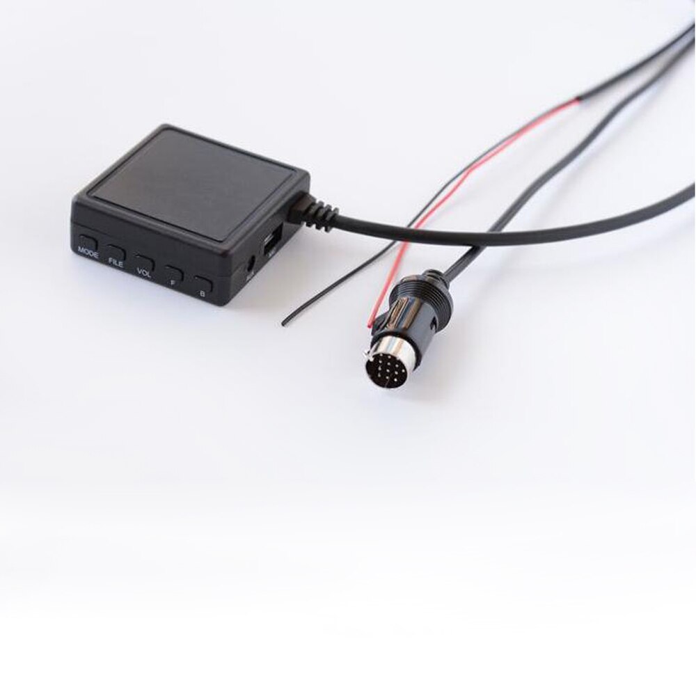 Biurlink Car Bluetooth AUX USB Wireless Smartphone Call Handsfree Microphone Adapter For Kenwood 13-pin Radio