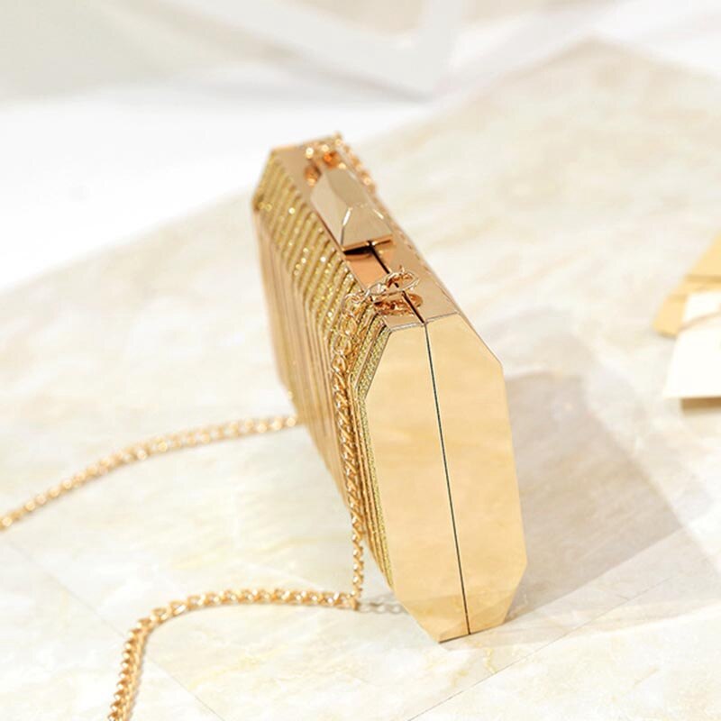 Eisen Box Abendessen Abendkleid Kleine Tasche Tag Kupplung Dame Night Clutch Bag Weibliche Party Brieftasche