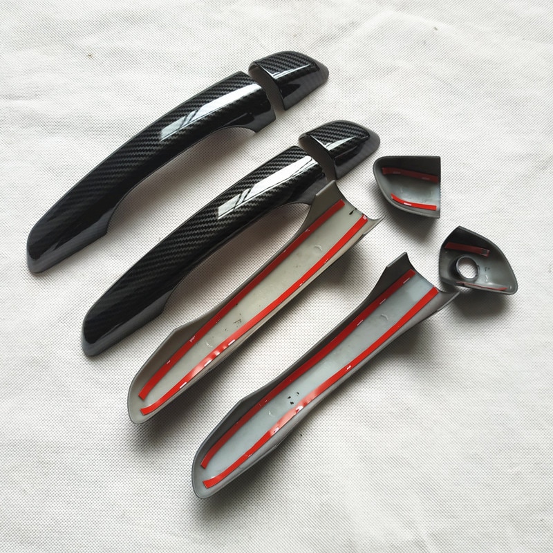 For Hyundai i30 PD III MK3 Accessories Door Handle Cover trim handles covers plastic Imitation carbon fiber