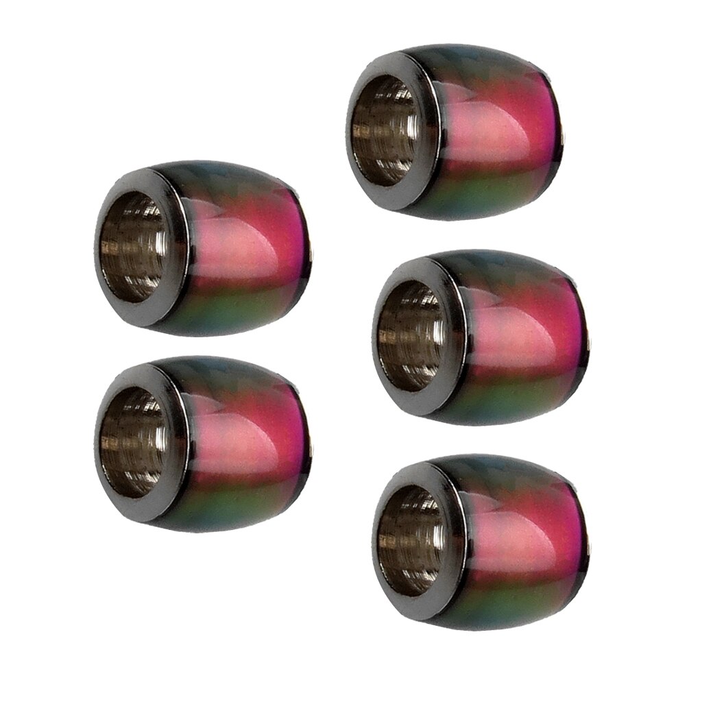 Perles d&#39;humeur thermosensibles, 5 pièces, breloques d&#39;espacement de baril pour collier et Bracelet 7x7mm