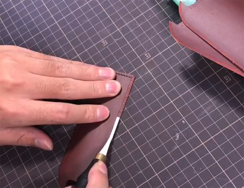 Pro detail rougher file tool and stainless steel spatula for leather craft
