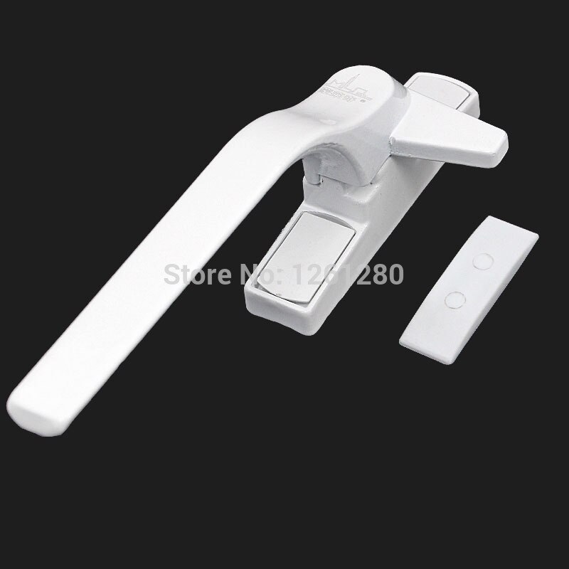 Aluminum Alloy Window Drive Knob Lock Plastic Steel Latch Sliding Door Handle Furniture Bolt Hardware Part: 1PCS / left     B style