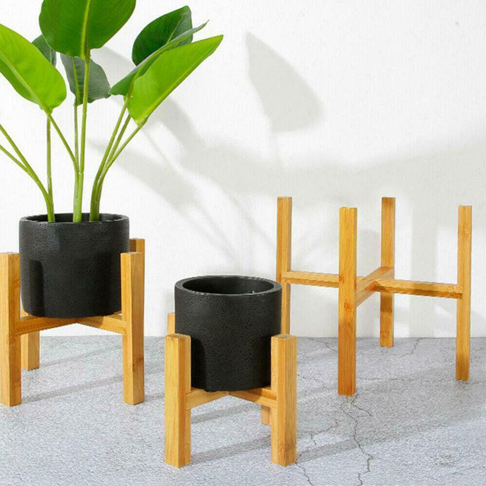 Maceta de madera multifuncional, soporte de pie para flores, soporte para bonsái, estante de exhibición para plantas de jardín, decoración del hogar