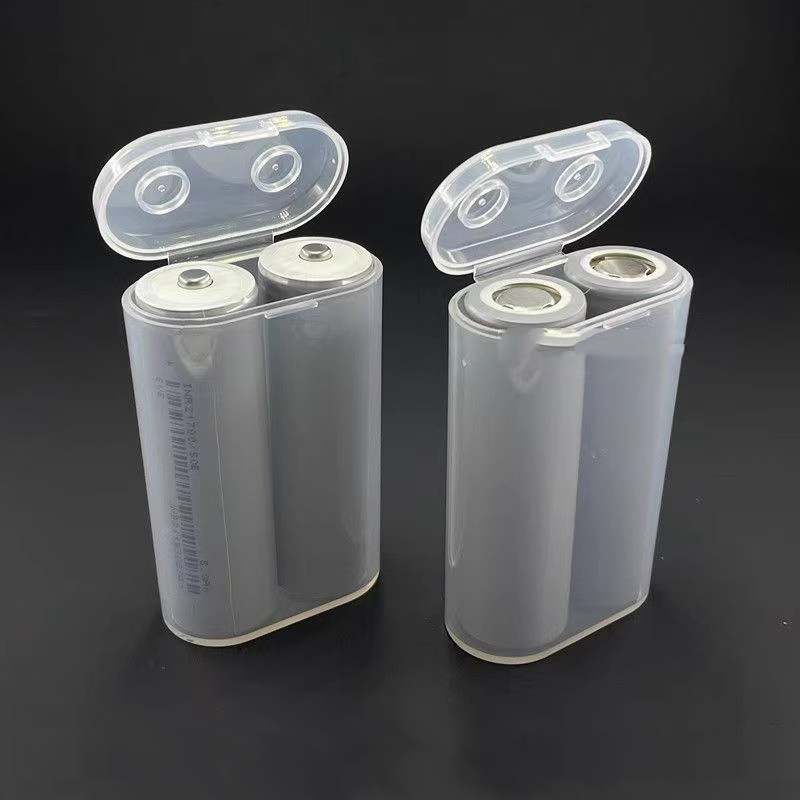 Scatola di immagazzinaggio batteria 21700 1 sezione/2 sezioni/4 sezioni/8 sezioni Scatola di protezione scatola di immagazzinaggio batteria 20700