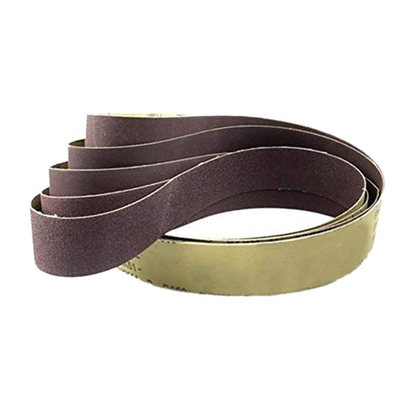 BMBY-10Pcs 50x1220Mm abrasif polissage bandes abrasives 60 grain meuleuse bande de meulage