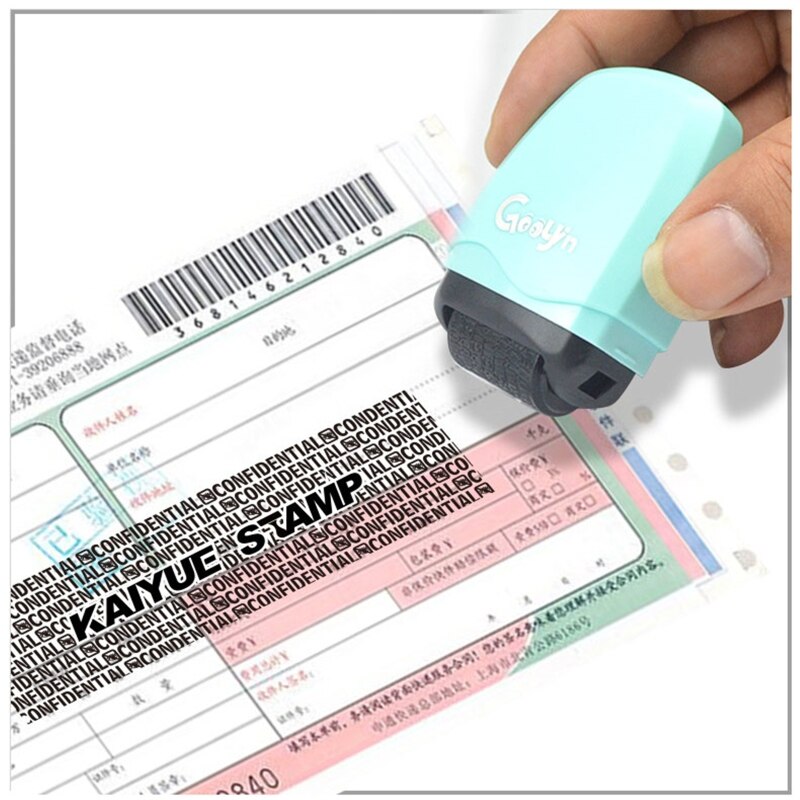 Stamp Seal Roller Theft Protection Code Guard Your ID Confidentiality Package