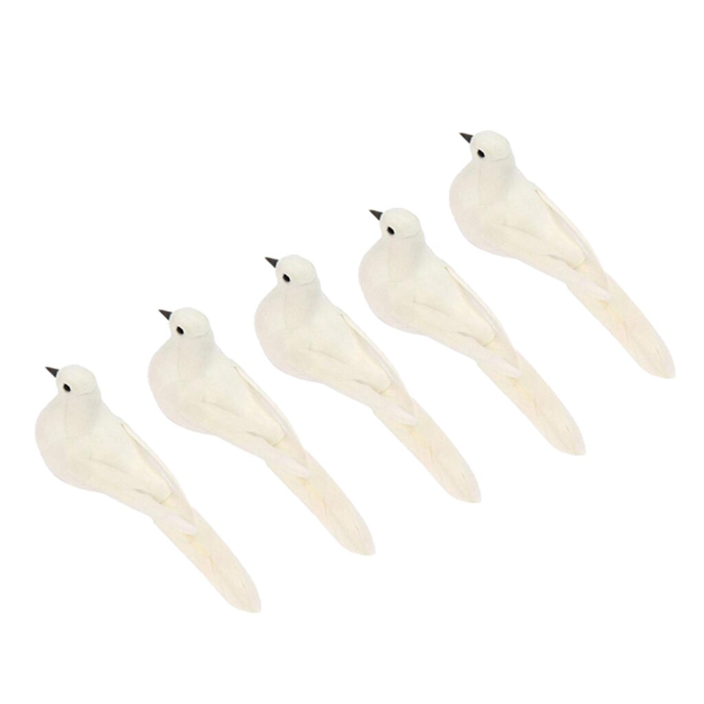 5 stk håndlavet pigeongarden græsplæne dekor ornament figurer kunst håndværk