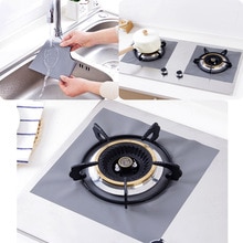 2PCS Teflon Coated Glass Fiber Cloth Reusable Foil Gas Hob Range Stovetop Burner Protector Liner Cover For Cleaning Kitchen Tool