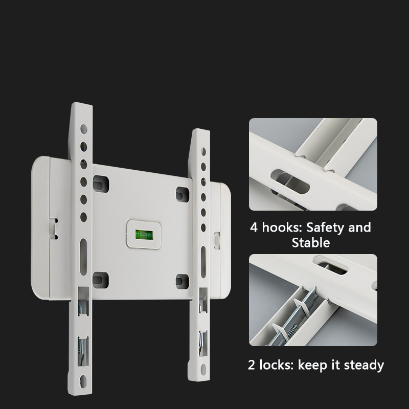 Slim LCD LED Plasma Fixed TV Wall Mount Bracket 14~32 Inch Max VESA 200*200mm Super Strong 88lbs Weight Capacity