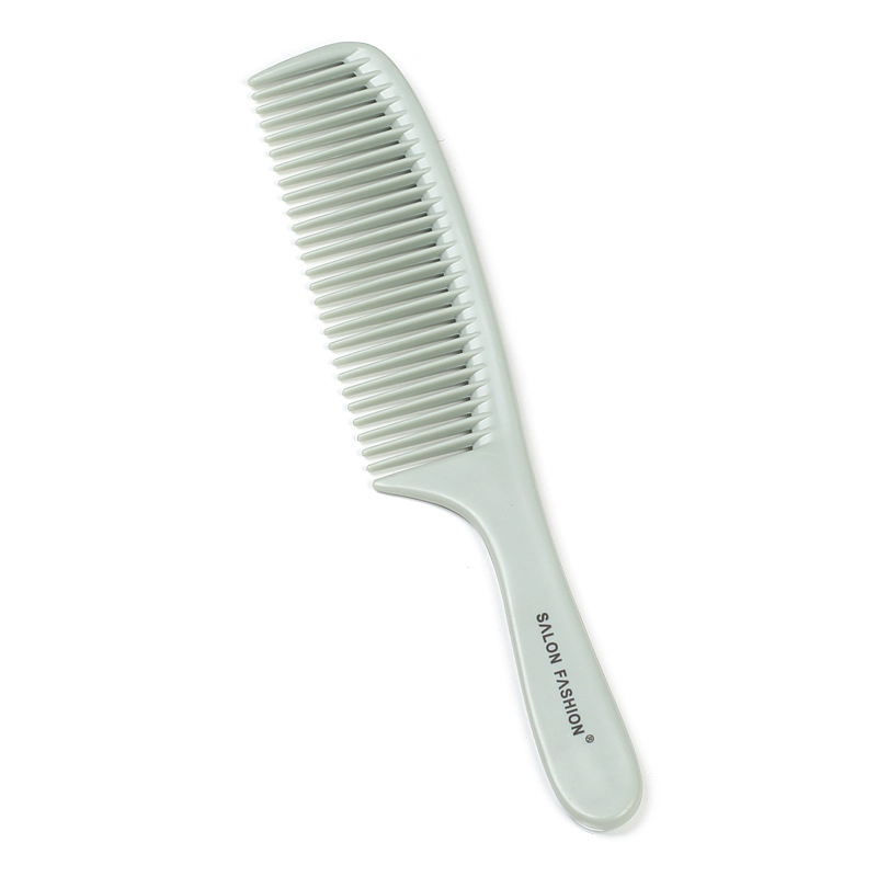 Handheld Hairbrush Wide Tooth Comb Plastic Flat Comb Hair Scalp Massage Smoothing Comb Detangle Hairdressing Comb Styling Tool: Silver