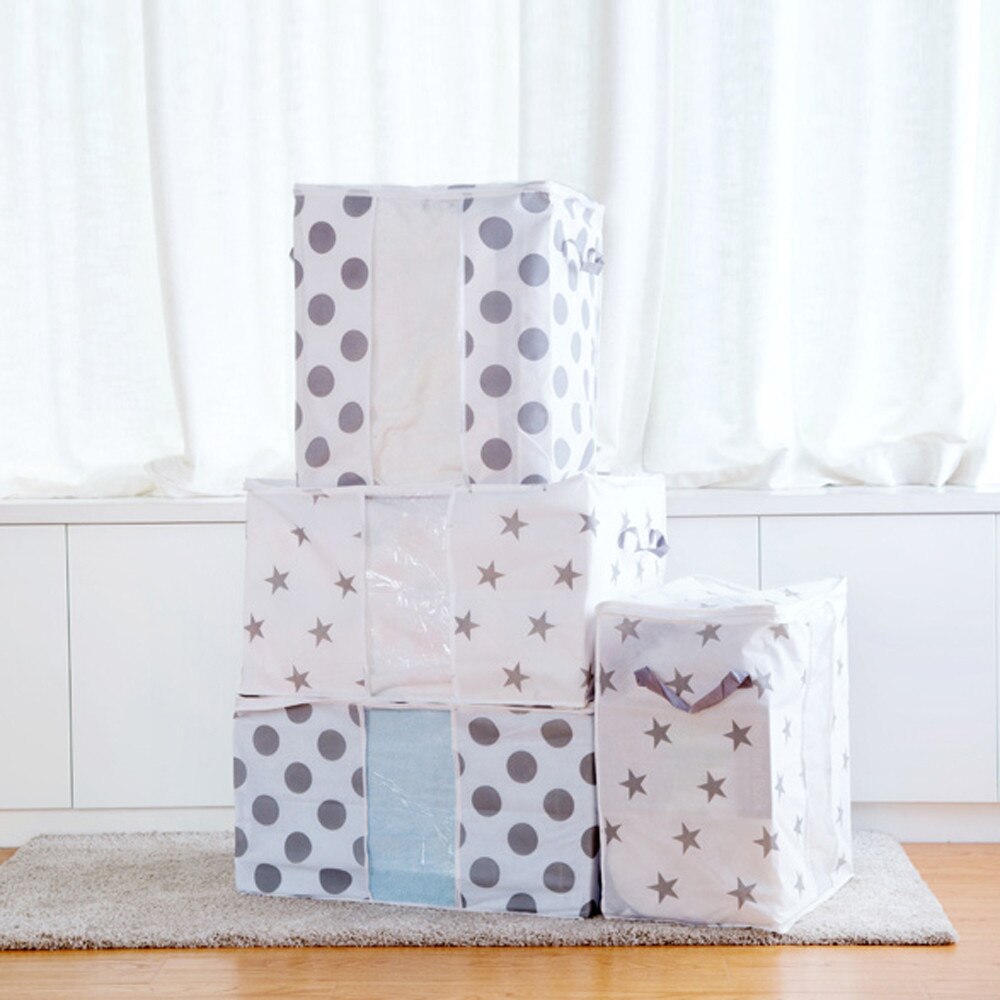 Foldable Storage Bag Breathable Clothes Blanket Quilt Closet Sweater Organizer Box Pouches under bed storage rangement vetement