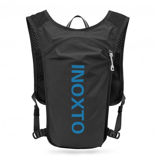 Cycling Backpack Reflective Nylon Waterproof small Drybag Hiking City Walk Couples Unisex Travel Trail running water rucksack: Black