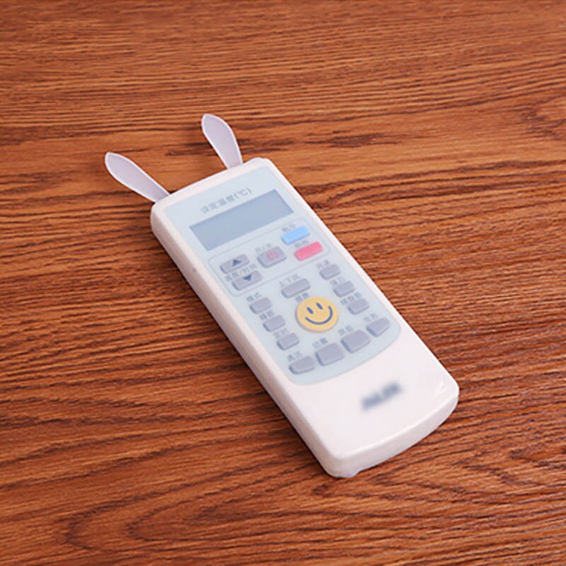 1 stk silikone fjernbetjening sød kanin tv air condition støvcover beskyttelsescover cover vandtæt støvbeskytter opbevaringstaske: B 12 x 4.5cm normale