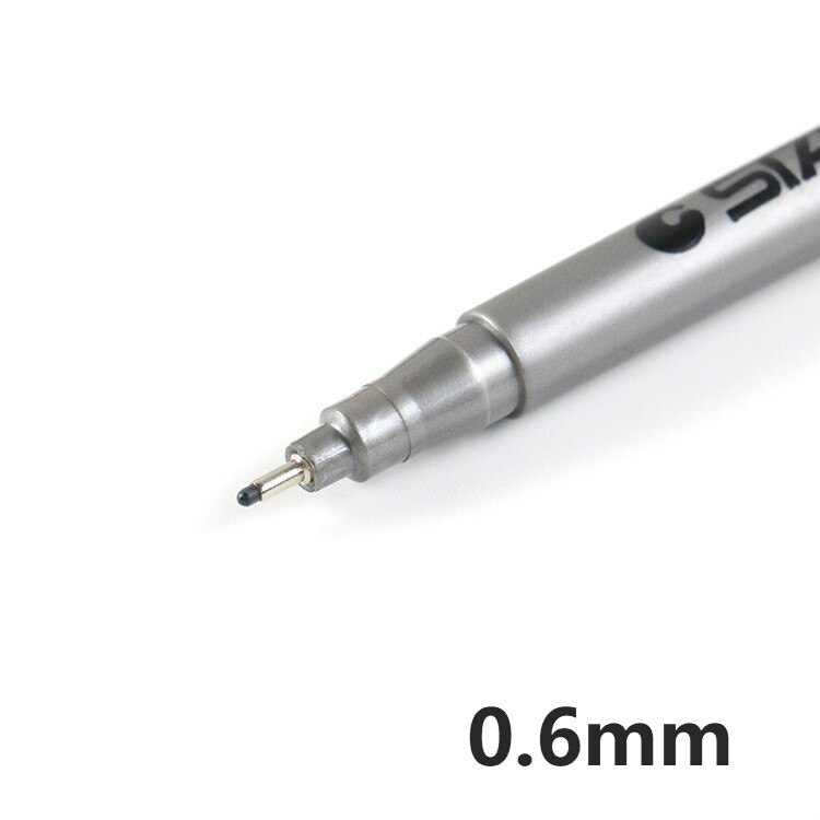 1 stk pensel pen kalligrafi pen tuscher kunst skrivning kontor skoleartikler brevpapir elev: 0.6mm