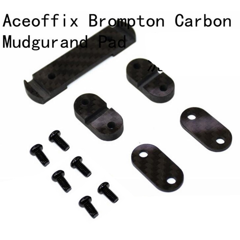 Aceoffix Carbon Spatbord Pad Met Schroeven Voor Brompton Vouwfiets
