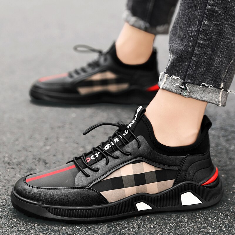 BIGFIRSE Shoes For Man Breathable Lace-up Air Mesh Sneakers Mens Skates Shoes Zapatos Hombre Men's Casual Shoes