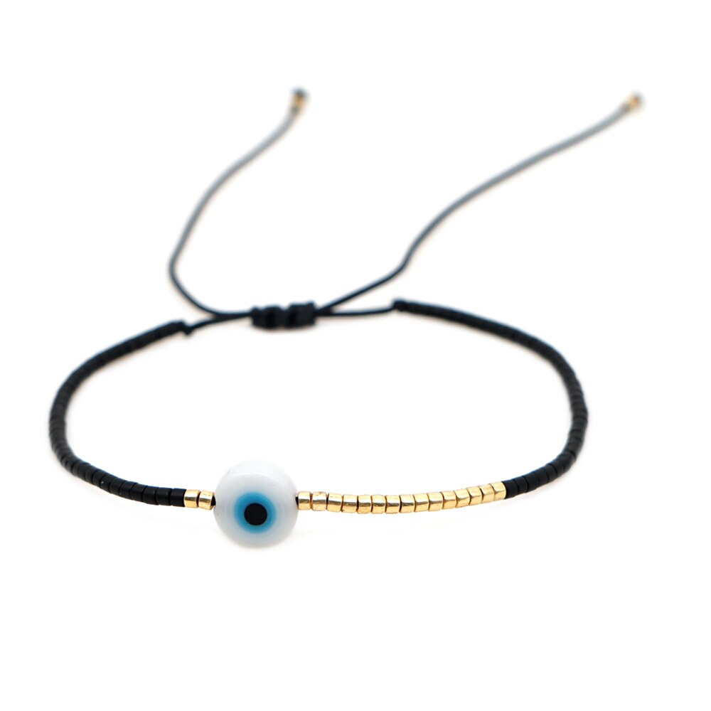 Miyuki Bracelet Men Evil Eye Bracelets For Women Boho Jewelry Bohemian Pulseras Mujer Moda Adjustable Handmade Rope: B