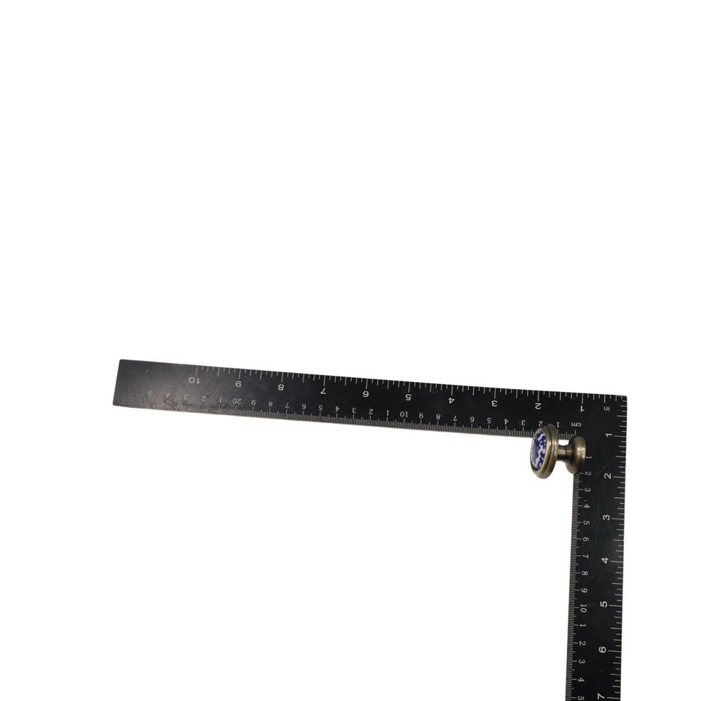 Porcelain Flowers Blue And White Furniture Antique Dresser Cabinet Handles Door Handle Pull Handles Drawer Knobs