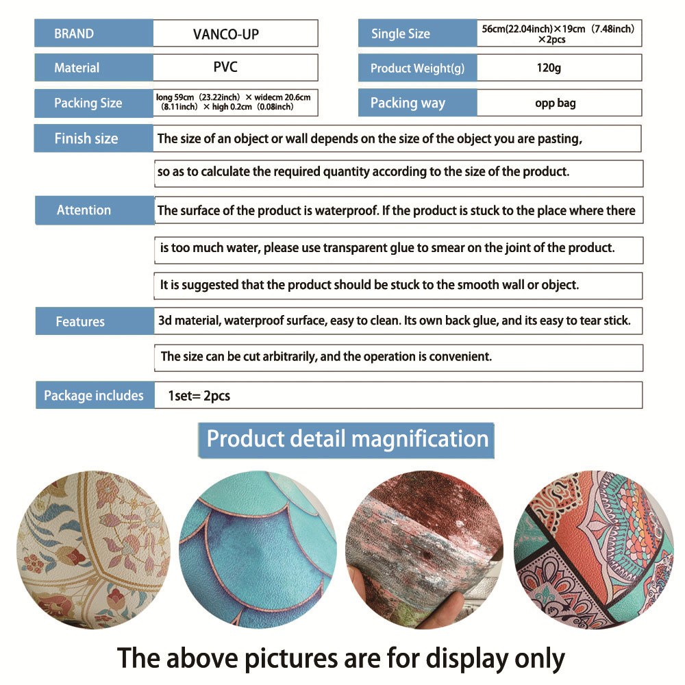 Wood grain pattern 3D wall sticker living room bedroom background home decoration thick glued splicing wallpaper stickers mural