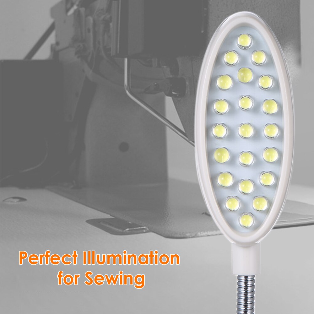 Industrial Lighting AC110-250v LED Sewing Machine Light Magnetic Mounting Base Gooseneck Lamp for All Sewing Machine Lighting
