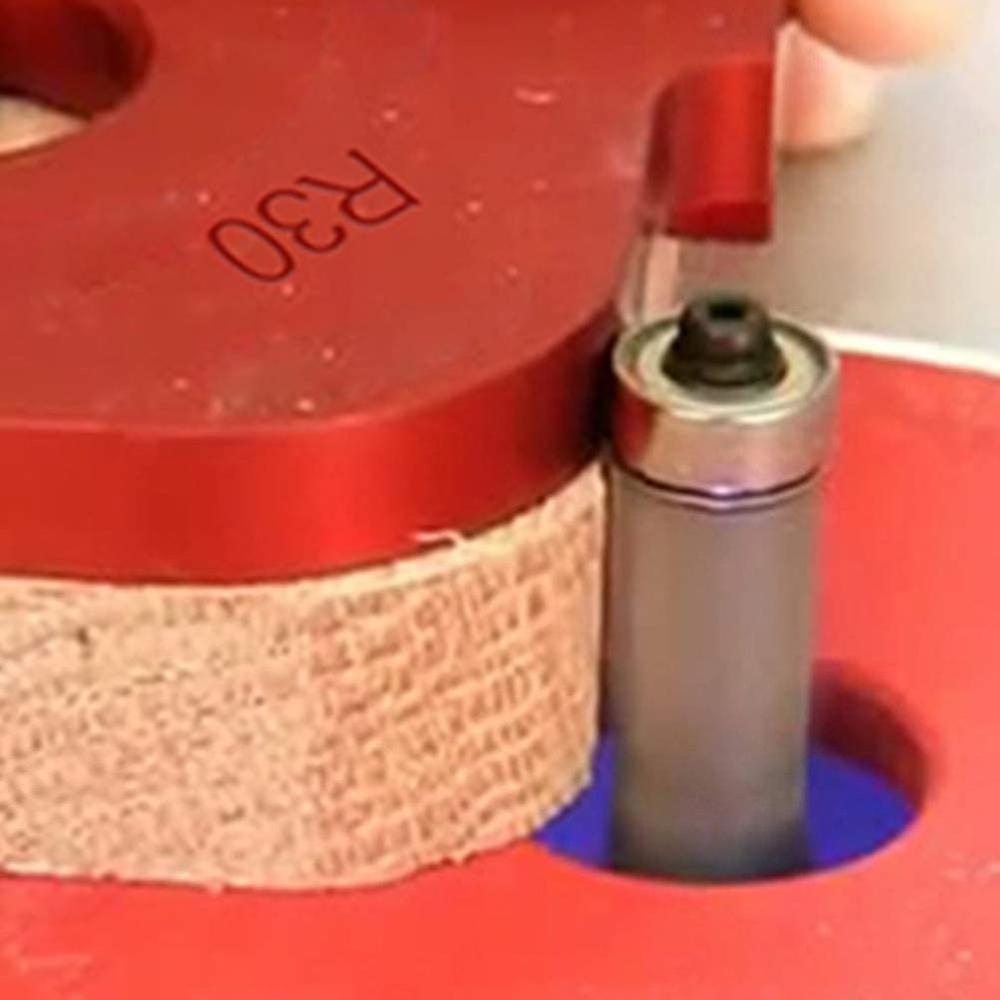 Practical Wood Panel Radius R Plate Trimming Machine Engraving Machine Round Corner Template Kit Corner Jig