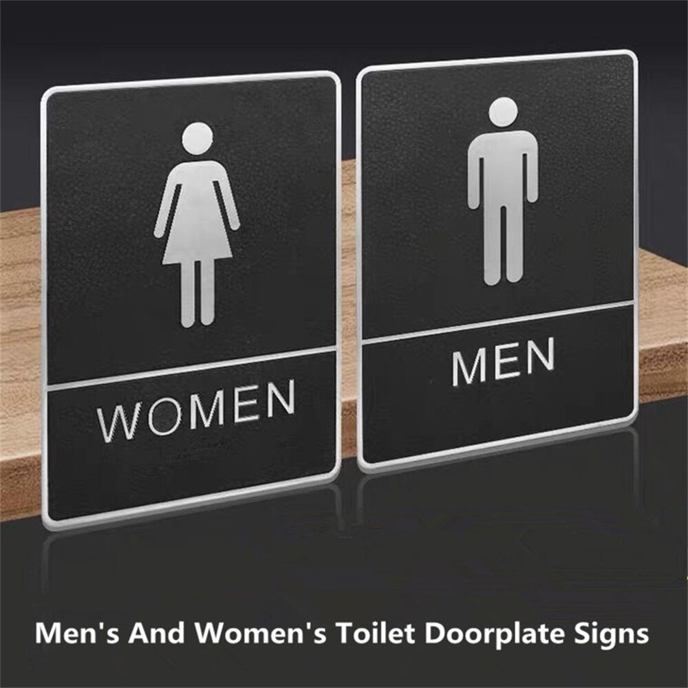 Mannen En Vrouwen Wc Doorplate Borden Creatieve Wc Muur Teken Decor Deur Wc Bewegwijzering Pictogram Deur Wc Teken plaat