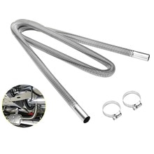 200cm Car Air Parking Heater Exhaust Pipe with 2 Clamps Fuel Tank Exhaust Pipe Hose Tube for crude oil-Heater