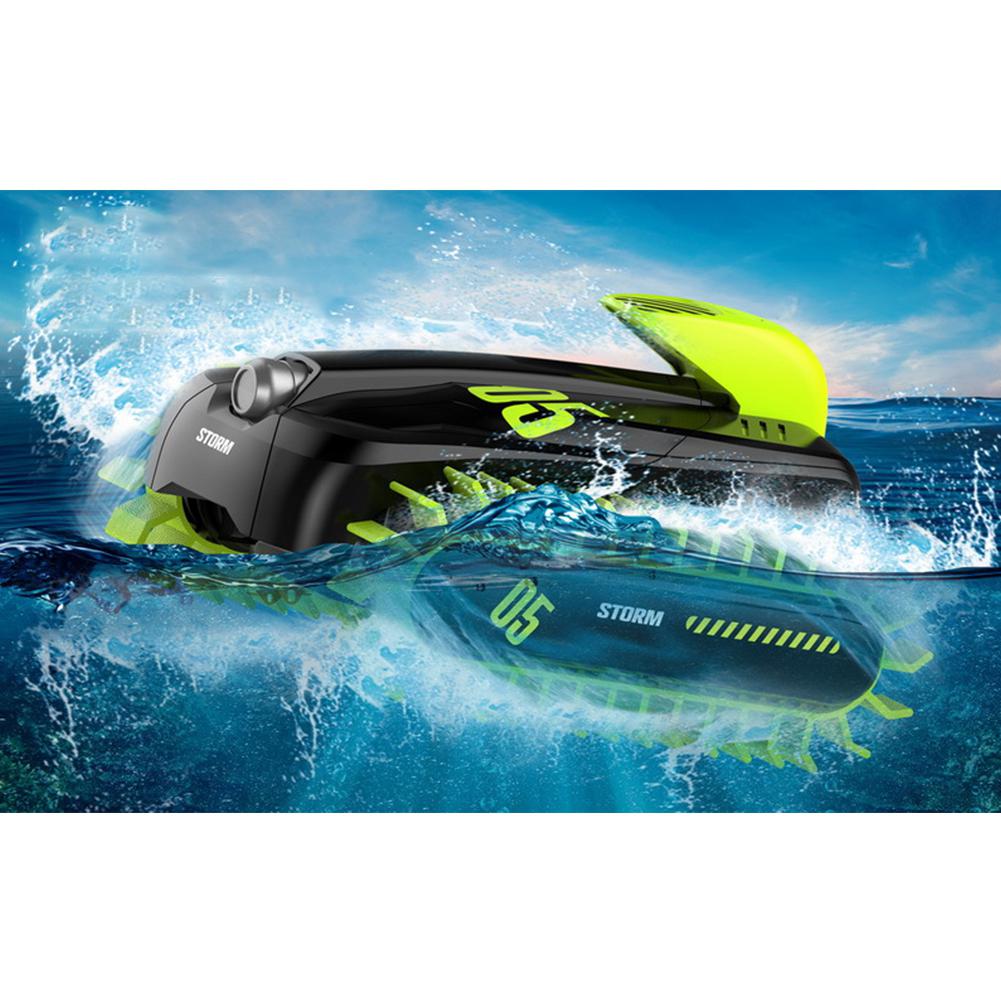 RC 6CH Amphibious Vehicle Shape 360 Degree Rotating Deform Toy Variable Boat Surface Walking