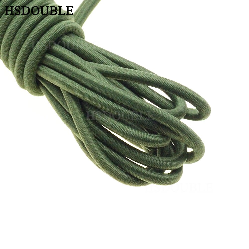 10 yards/pack Kleurrijke Diameter 3mm Elastisch Touw Bungee Shock Cord Stretch String voor DIY Sieraden Maken Outdoor backage: Army Green