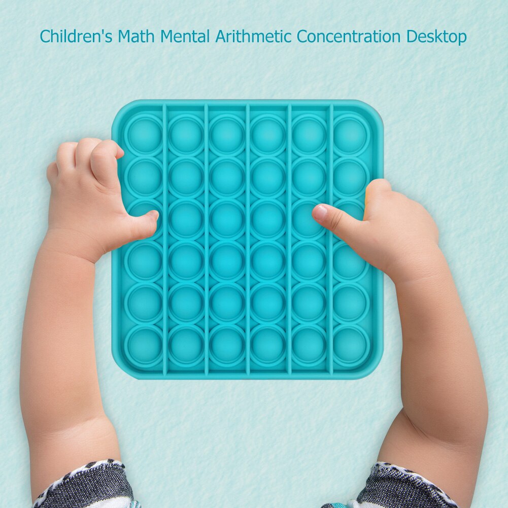Pop it Push Bubble Fidget giocattoli sensoriali giocattoli Antistress Puzzle da tavolo spremere giocattoli divertenti Silicone Push Pop giocattoli per bambini adulti