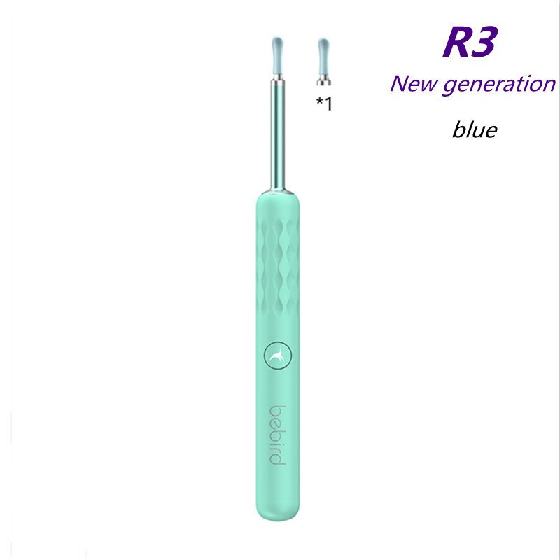 Bebird R1 visual ear pick wireless wifi smart waterproof ear pick ear cleaning endoscope earpick ear care earwax removal tool: R3 blue