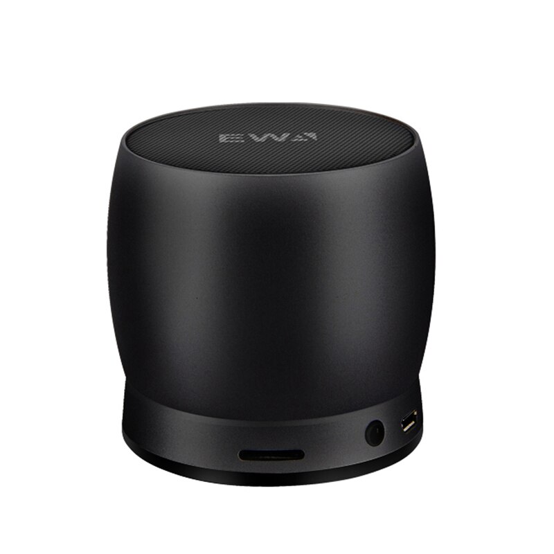 Ewa A150 Bluetooth Portable Speaker Draadloze Luidsprekers 5W Neodymium Driver 360 Graden Geluid Diffusie 8 Uur Speeltijd: Black