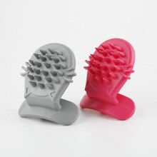 Pet Cat Massage Brush Tongue Shaped Silicone Soft Pet Hair Remover Brush Licking Cat Kitten Massage Brush Cat Grooming Tool